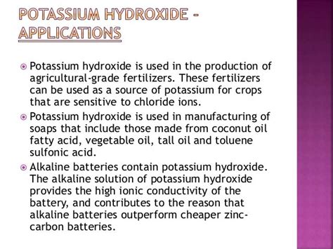  Pourquoi le Potassium Hydroxide est-il Indispensable dans la Production d'Engrais et de Savons?